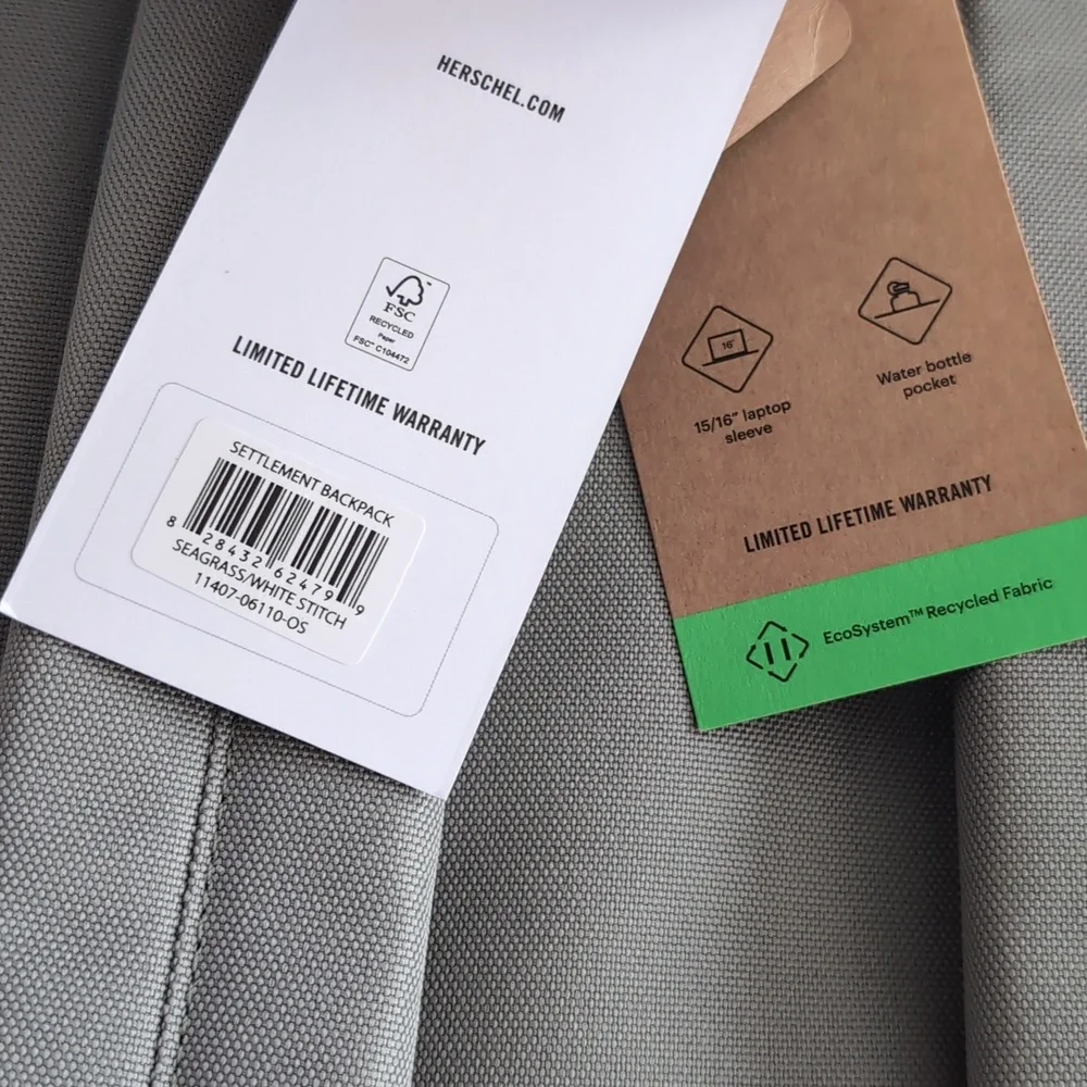 Herschel Supply Co. Settlement Sea Grass Backpack Nwt❤️